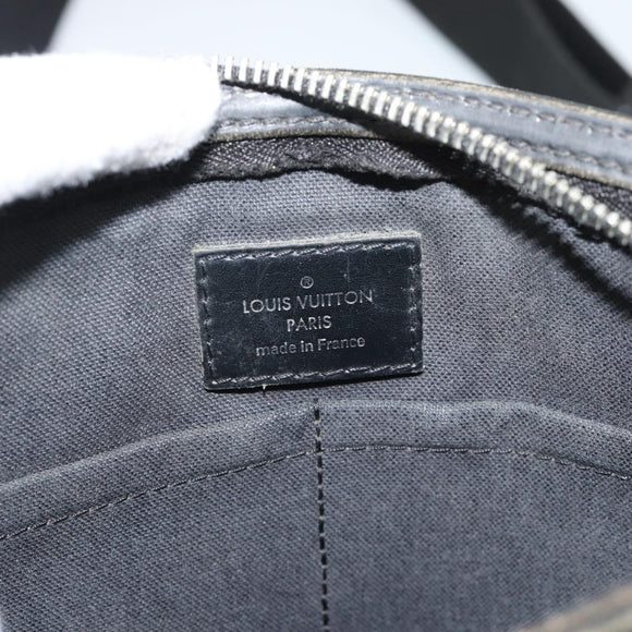 LOUIS VUITTON Damier Graphite Tomas Shoulder Bag N58028 LV Auth 189840
