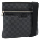 LOUIS VUITTON Damier Graphite Tomas Shoulder Bag N58028 LV Auth 189840-1