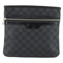 LOUIS VUITTON Damier Graphite Tomas Shoulder Bag N58028 LV Auth 189840-13