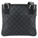 LOUIS VUITTON Damier Graphite Tomas Shoulder Bag N58028 LV Auth 189840-2