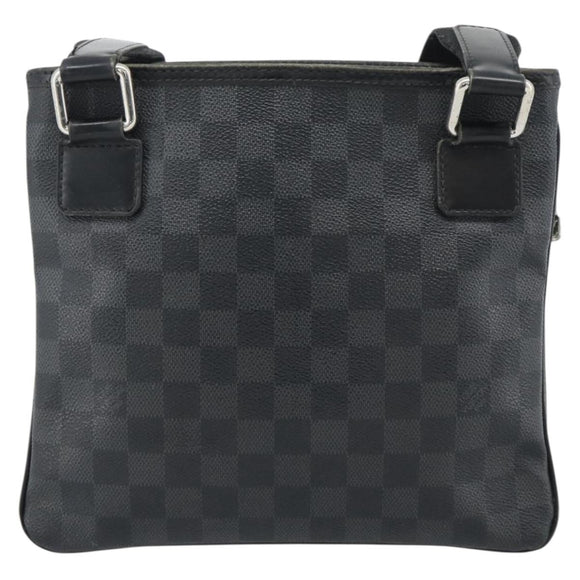 LOUIS VUITTON Damier Graphite Tomas Shoulder Bag N58028 LV Auth 189840