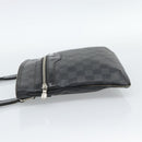 LOUIS VUITTON Damier Graphite Tomas Shoulder Bag N58028 LV Auth 189840-3