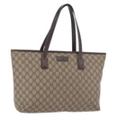 GUCCI GG Supreme Tote Bag PVC Beige 211137 Auth 189843-1