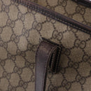 GUCCI GG Supreme Tote Bag PVC Beige 211137 Auth 189843-14