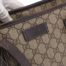 GUCCI GG Supreme Tote Bag PVC Beige 211137 Auth 189843-15