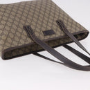 GUCCI GG Supreme Tote Bag PVC Beige 211137 Auth 189843-6