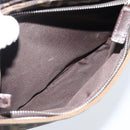 FENDI Zucca Canvas Mamma Baguette Tote Bag Black Brown Auth 189846A-21