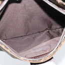 FENDI Zucca Canvas Mamma Baguette Tote Bag Black Brown Auth 189846A-23