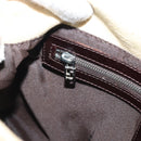 FENDI Zucca Canvas Mamma Baguette Tote Bag Beige Silver Auth 189847A-19