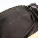 FENDI Zucca Canvas Mamma Baguette Tote Bag Beige Silver Auth 189847A-21