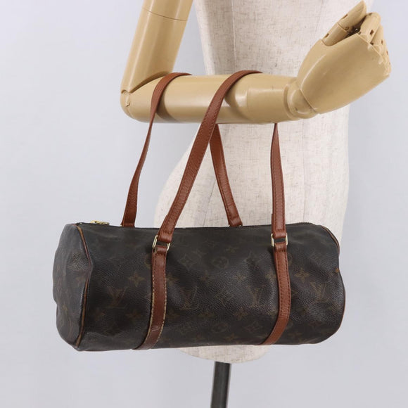 LOUIS VUITTON Monogram Papillon 30 Hand Bag M51385 LV Auth 189848