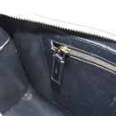 SAINT LAURENT Baby Kabas Hand Bag Leather 2way White Gold Auth 189853-25