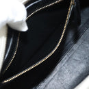 SAINT LAURENT Baby Kabas Hand Bag Leather 2way White Gold Auth 189853-26