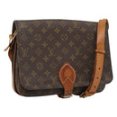 LOUIS VUITTON Monogram Cartouchiere GM Shoulder Bag M51252 LV Auth 189855-1