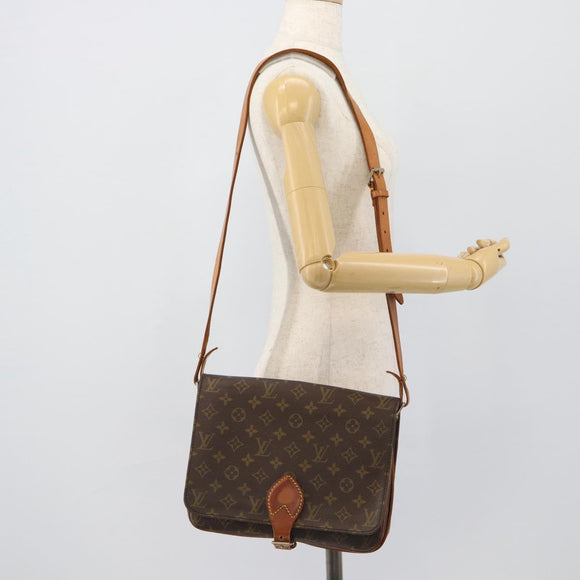 LOUIS VUITTON Monogram Cartouchiere GM Shoulder Bag M51252 LV Auth 189855