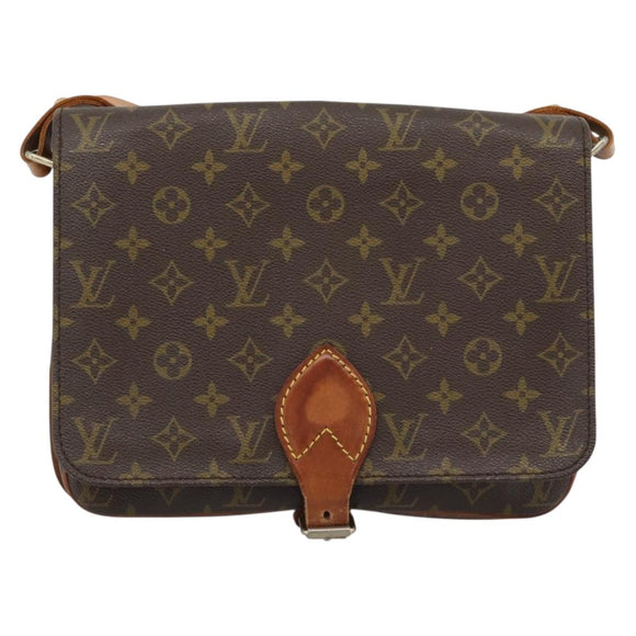 LOUIS VUITTON Monogram Cartouchiere GM Shoulder Bag M51252 LV Auth 189855