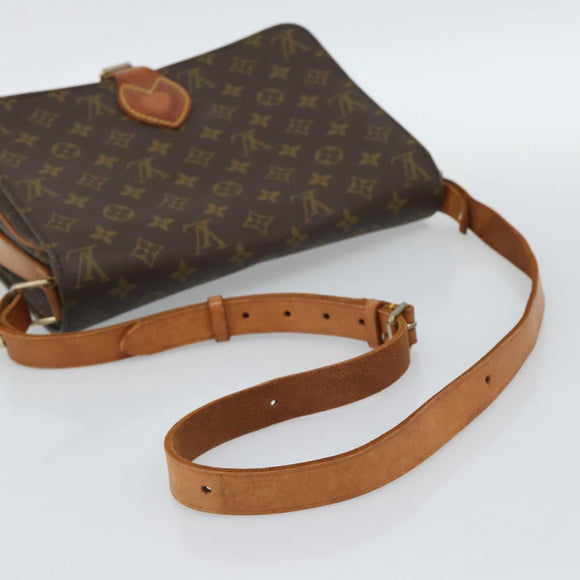 LOUIS VUITTON Monogram Cartouchiere GM Shoulder Bag M51252 LV Auth 189855
