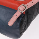 CHANEL Matelasse Backpack Lamb Skin Black Silver CC Auth 189859M-9