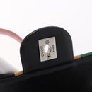 CHANEL Matelasse Backpack Lamb Skin Black Silver CC Auth 189859M-19