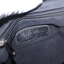 CHANEL Matelasse Backpack Lamb Skin Black Silver CC Auth 189859M-20