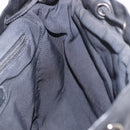 CHANEL Matelasse Backpack Lamb Skin Black Silver CC Auth 189859M-21