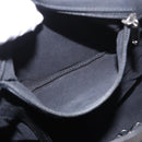 CHANEL Matelasse Backpack Lamb Skin Black Silver CC Auth 189859M-24