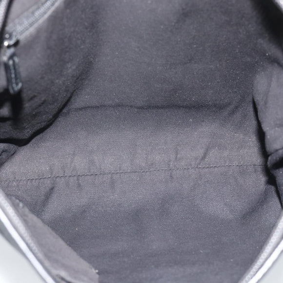 GUCCI GG Canvas Shoulder Bag Nylon Black Silver 268642 Auth 189865A