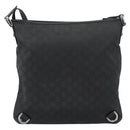 GUCCI GG Canvas Shoulder Bag Nylon Black Silver 268642 Auth 189865A-2