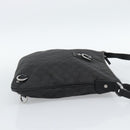 GUCCI GG Canvas Shoulder Bag Nylon Black Silver 268642 Auth 189865A-4