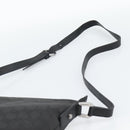 GUCCI GG Canvas Shoulder Bag Nylon Black Silver 268642 Auth 189865A-8