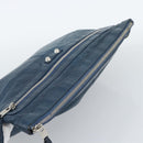 BALENCIAGA Clutch Bag Leather Navy 273023 Auth 189869A-5