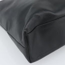 Christian Dior Tote Bag Leather Black Gold Auth 189872A-11