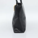 Christian Dior Tote Bag Leather Black Gold Auth 189872A-5