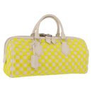 LOUIS VUITTON Damier Cubic Speedy EW Bag Leather Yellow M48912 LV Auth 189876SM-1