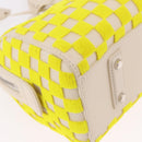 LOUIS VUITTON Damier Cubic Speedy EW Bag Leather Yellow M48912 LV Auth 189876SM-15