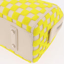 LOUIS VUITTON Damier Cubic Speedy EW Bag Leather Yellow M48912 LV Auth 189876SM-16