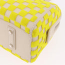 LOUIS VUITTON Damier Cubic Speedy EW Bag Leather Yellow M48912 LV Auth 189876SM-18