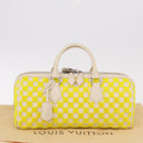 LOUIS VUITTON Damier Cubic Speedy EW Bag Leather Yellow M48912 LV Auth 189876SM-12