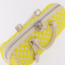 LOUIS VUITTON Damier Cubic Speedy EW Bag Leather Yellow M48912 LV Auth 189876SM-6