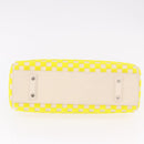 LOUIS VUITTON Damier Cubic Speedy EW Bag Leather Yellow M48912 LV Auth 189876SM-5
