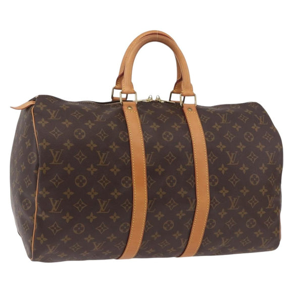 LOUIS VUITTON Monogram Keepall 45 Boston Bag M41428 LV Auth 189878V