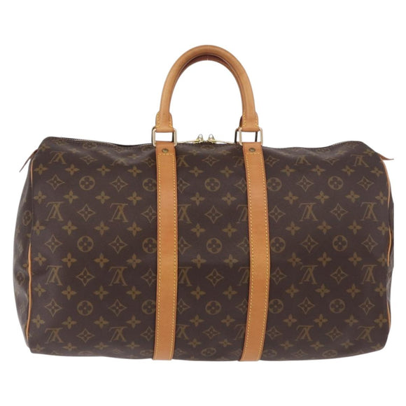 LOUIS VUITTON Monogram Keepall 45 Boston Bag M41428 LV Auth 189878V