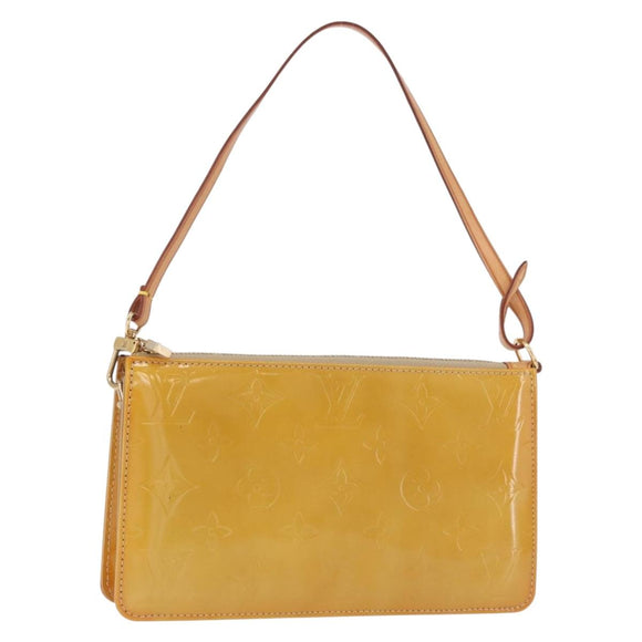 LOUIS VUITTON Monogram Vernis Lexington Pouch Beige M91010 LV Auth 189880A