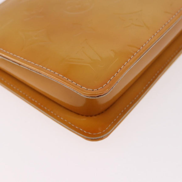 LOUIS VUITTON Monogram Vernis Lexington Pouch Beige M91010 LV Auth 189880A