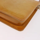 LOUIS VUITTON Monogram Vernis Lexington Pouch Beige M91010 LV Auth 189880A-16
