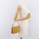 LOUIS VUITTON Monogram Vernis Lexington Pouch Beige M91010 LV Auth 189880A-20