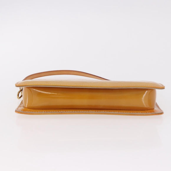 LOUIS VUITTON Monogram Vernis Lexington Pouch Beige M91010 LV Auth 189880A