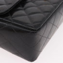 CHANEL Matelasse Hand Bag Patent leather Black Gold CC Auth 189887-8