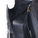 CHANEL Matelasse Hand Bag Patent leather Black Gold CC Auth 189887-24