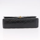 CHANEL Matelasse Hand Bag Patent leather Black Gold CC Auth 189887-5